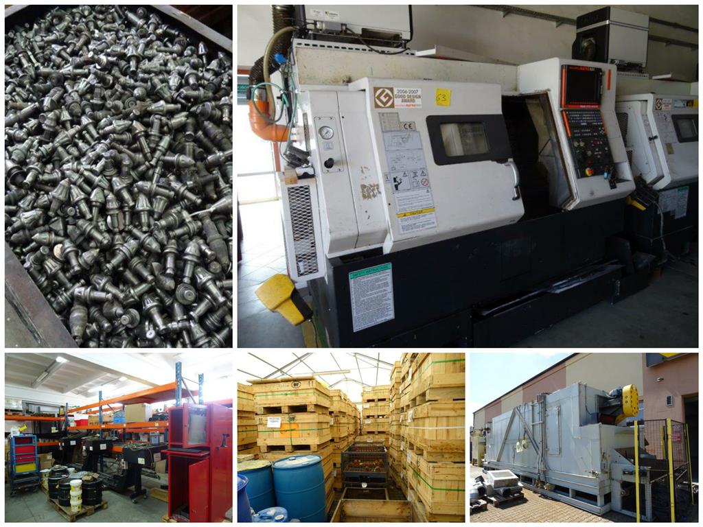 ONLINE AUCTION - MACHINES, STORAGE TENT, PALLET RACKS, BGA, RAW MATERIAL OF A TOOL MANUFACTURER 