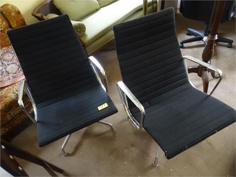 2 x Flat Base Easy Chair von "herman miller"